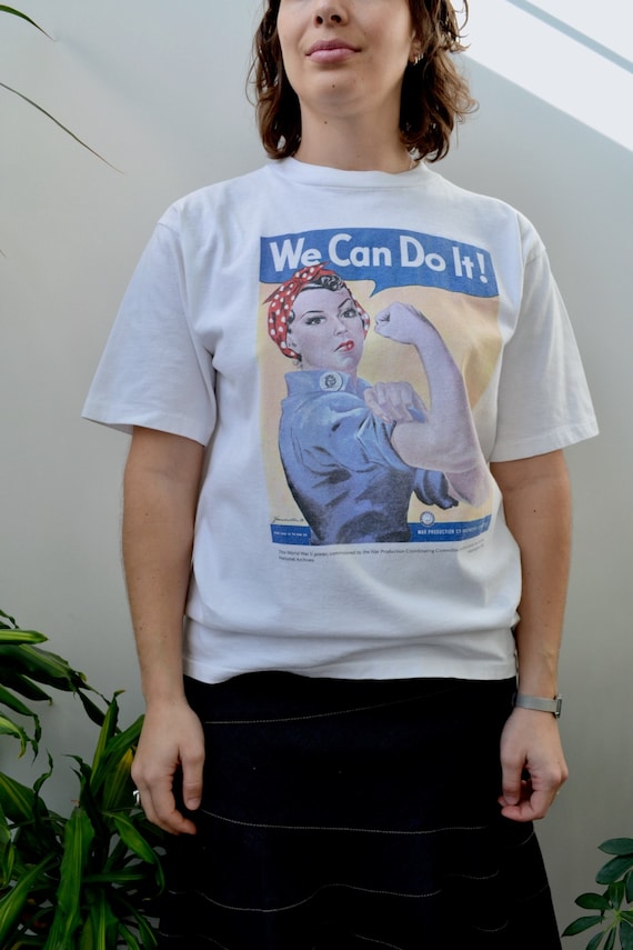 90s Rosie the Riveter National Archives Vintage Te