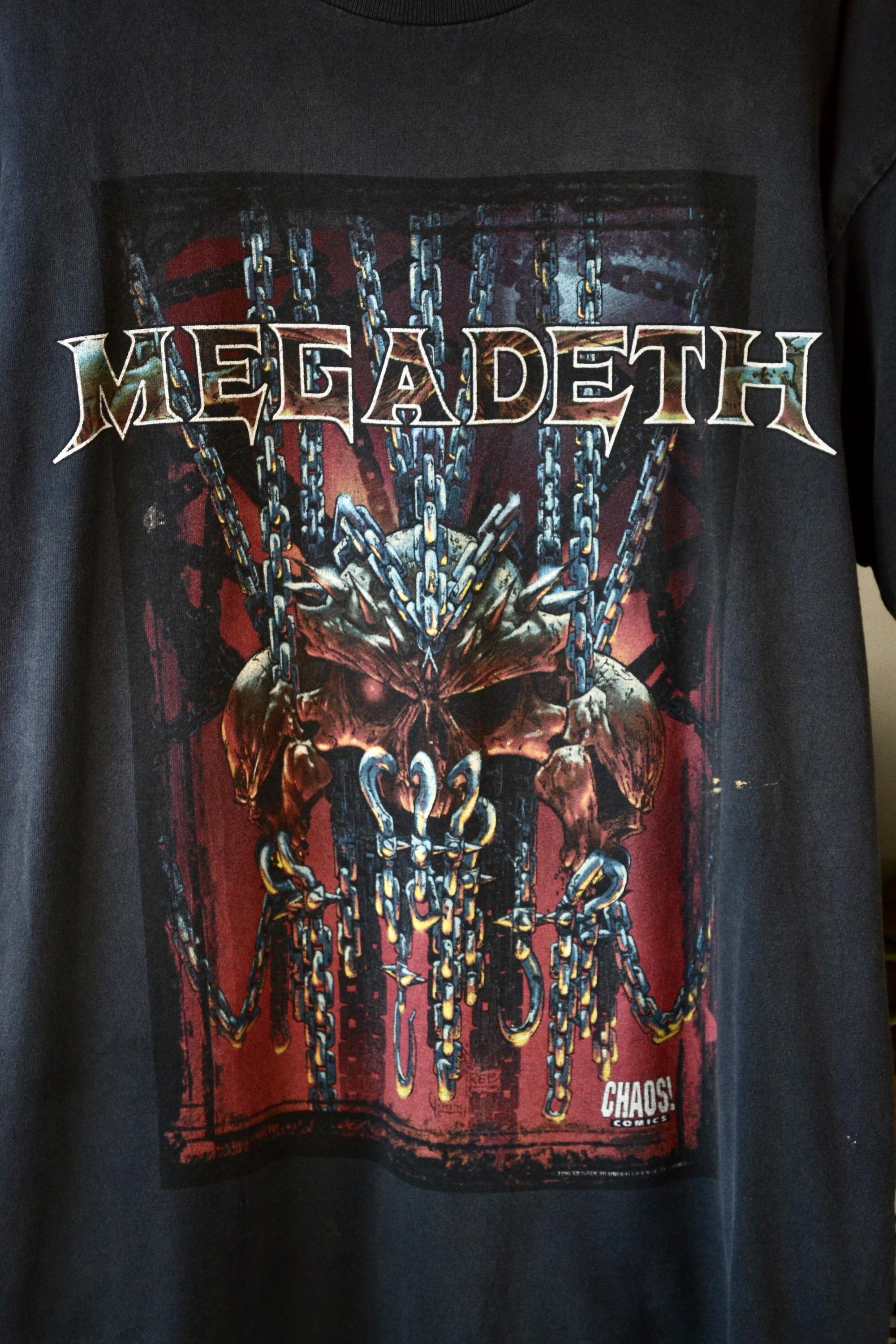 Vintage RARE 1998 Chaos Comics Graphic Megadeth 1998 World Tour