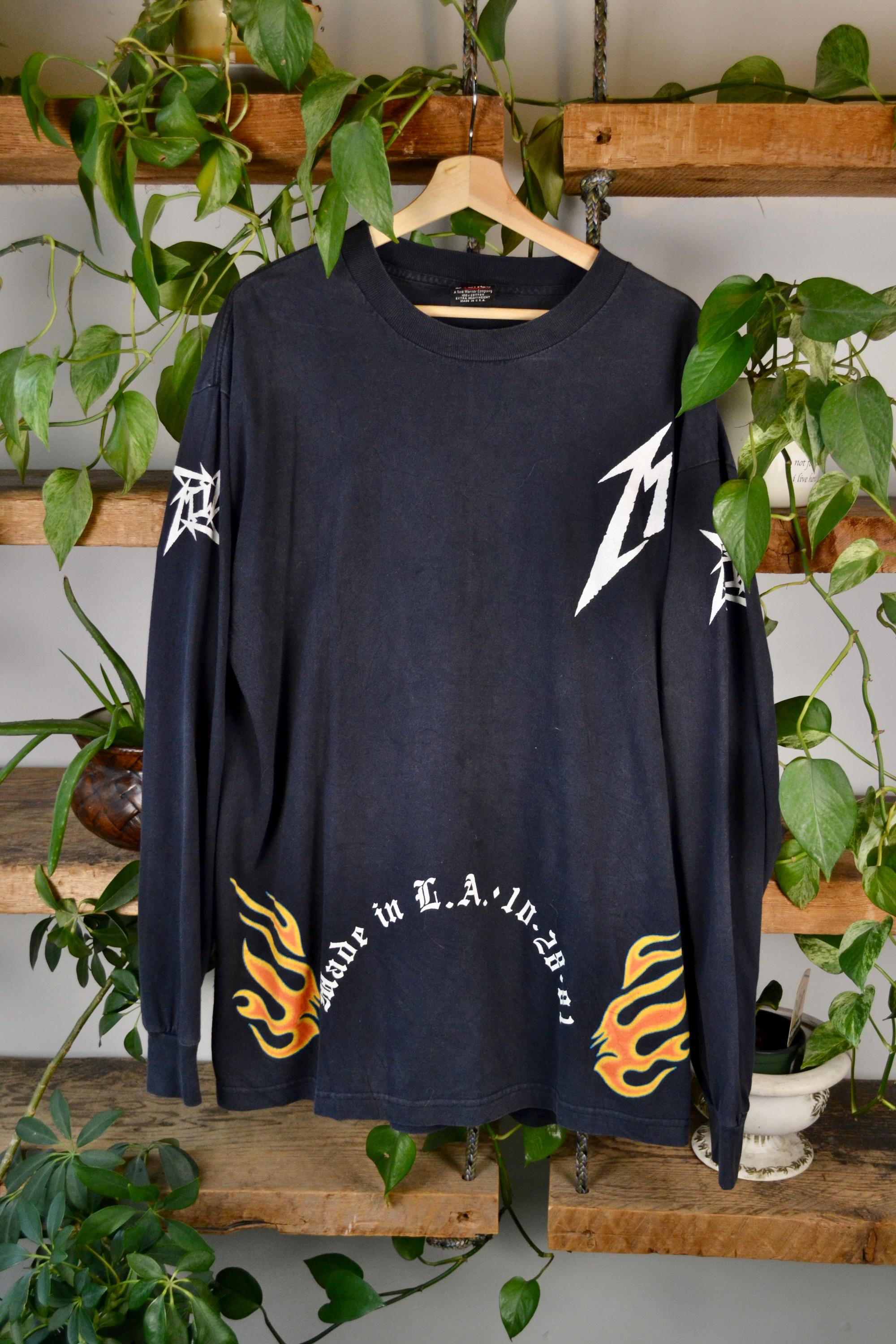 Vintage 1996 Metallica 15 Year Anniversary Long Sleeve Tee - Size 
