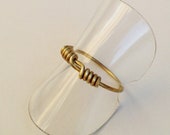 Wire wrapped Viking knot ring