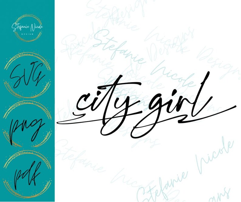 City Girl SVG PNG PDF Girl Svg Digital Download Etsy
