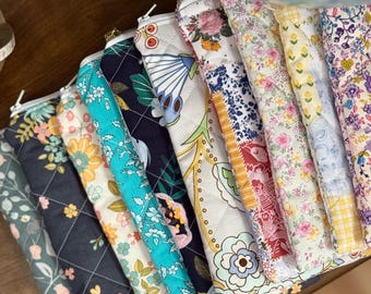 Handmade Quilted Kindle Sleeve: Floral Cottagecore E-Reader Case