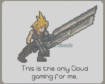 Final Fantasy VII Only Cloud gaming for me pattern