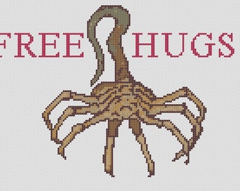 free hugs facehugger pattern