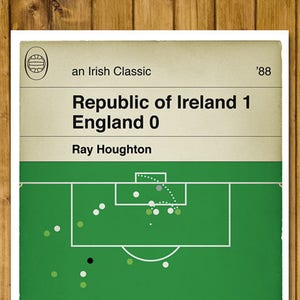 Republic Of Ireland Ray Houghton Winning Goal V Italy Etsy
