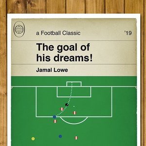Portsmouth goal v Sunderland in EFL Trophy Final 2019 - Jamal Lowe Lob - Classic Book Cover Poster (Various Sizes)