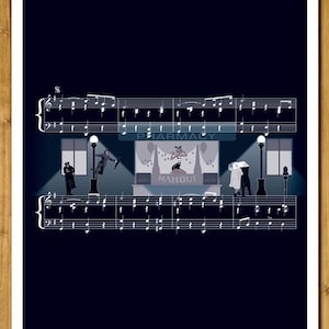 Theme from Singin&#39; in the Rain - Gene Kelly - Arthur Freed & Nacio Herb Brown - Movie Classics Poster - Sheet Music Art (Various Sizes)