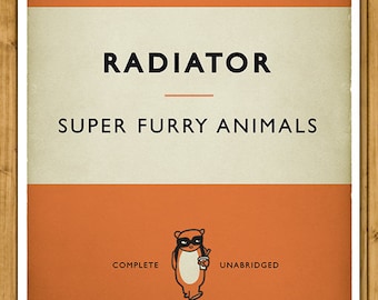 Super Furry Animals - Radiator - Poster alternatif sur la couverture du livre (tailles disponibles pour le Royaume-Uni et les États-Unis)
