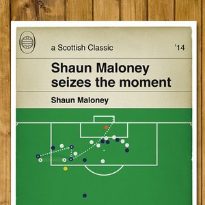 Shaun Maloney winning goal for Scotland v Republic of Ireland - Football Print - Classic Book Cover Poster - Football Gift (Various Sizes)