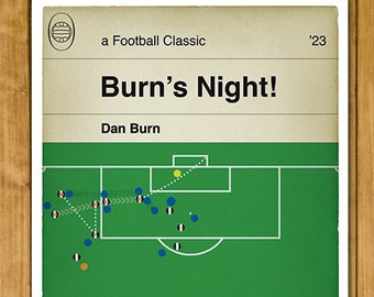 Affiche de but de Dan Burn : Newcastle United 2 Leicester City 0 - Coupe de la Ligue 2023