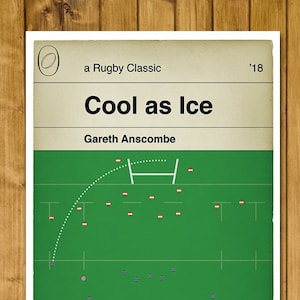 Cardiff Blues winning penalty v Gloucester - European Final 2018 - Gareth Anscombe - Rugby Book Cover Poster (Various Sizes)