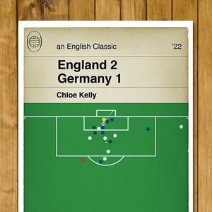 Chloe Kelly Winner - England 2 Germany 1 - Women&#39;s Euro Final 2022 - Football Print - Classic Book Cover Print (Various Sizes)
