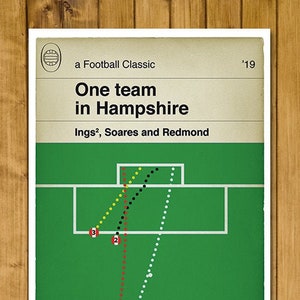 All Saints Goals v Pompey - Portsmouth 0 Southampton 4 - League Cup Third Round 2019 - Football Gift - Book Cover Poster (Various Sizes)