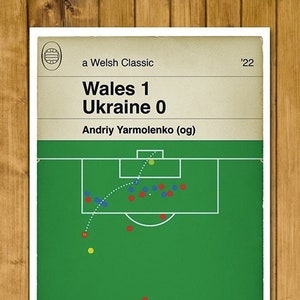 Wales 1 Ukraine 0 - Andriy Yarmolenko Own Goal - Gareth Bale Free Kick - World Cup Play Off Final - Classic Book Cover (Various sizes)
