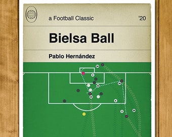 Leeds United winning goal v Swansea City 2020 - Pablo Hernández - Bielsa Ball - Swansea 0 Leeds United 1 - Book Cover Poster (Various Sizes)