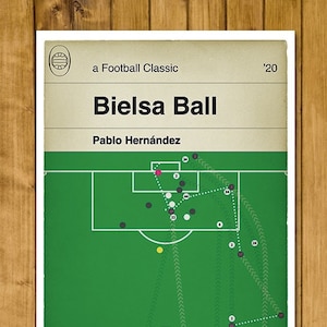 Leeds United winning goal v Swansea City 2020 - Pablo Hernández - Bielsa Ball - Swansea 0 Leeds United 1 - Book Cover Poster (Various Sizes)