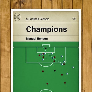 Burnley winner v Blackburn Rovers - Burnley Champions - Manuel Benson Goal - Blackburn 0 Burnley 1 - Championship 2023 (Various Sizes)
