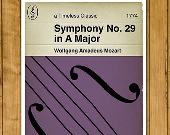 Póster de la Sinfonía n.º 29 en La mayor de Mozart – Portada alternativa del libro