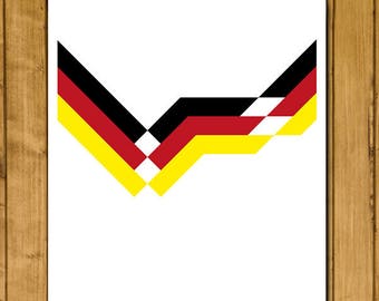 West Germany - World Champions 1990 - Deutschland Retro Kit Poster (Various Sizes)