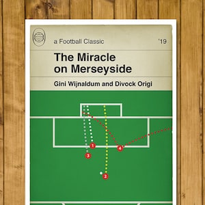 The Miracle on Merseyside - Liverpool 4 v Barcelona 0 - Football Poster - UCL Semi Final 2019 - Classic Book Cover Poster (Various Sizes)