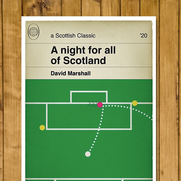 David Marshall penalty save - Euro Qualifier - Serbia 1 Scotland 1 - Scotland win 5-4 on penalties - Book Cover Poster (Various Sizes)