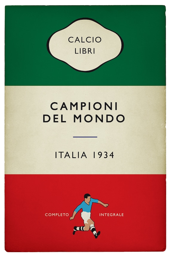 Italy 1934 World Cup Champions Poster – Angelo Schiavio - Etsy