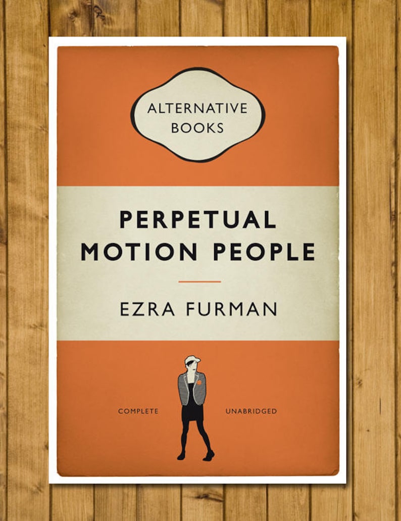 Ezra Furman Perpetual Motion People Book Cover Poster Alternative Book Cover Print Indie Rock Music Gift Various Sizes image 1