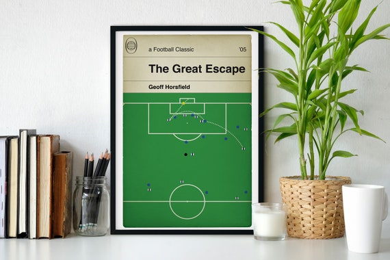 West Bromwich Albion Goal v Portsmouth in 2005 - Geoff Horsfield - The Great Escape - Classic Book Cover Print (Various Sizes)