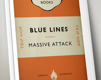 Trip Hop Print - Massive Attack - Blue Lines - Alternative Book