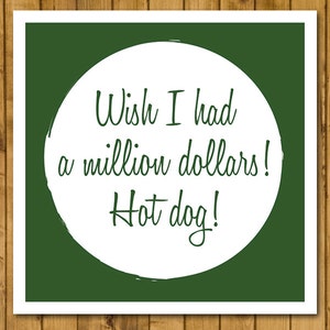 ¡Qué bello es vivir! - ¡Perro Caliente! - Tarjeta navideña (cuadrado de 125 mm)