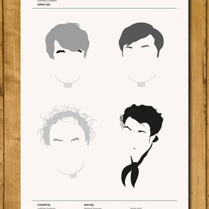 Comedy Classic Poster Father Ted 420 x 297mm A3 image 1