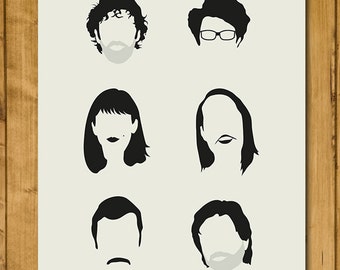 Pôster Clássico de Comédia - The IT Crowd (420 x 297 mm - A3)