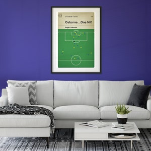 Roger Osborne winning goal for Ipswich Town v Arsenal FA Cup Final 1978 Book Cover Goal Poster Football Fan Gift Various Sizes image 6