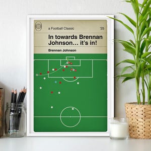 Brennan Johnson winner - Spurs 1 Man Utd 0 - Europa League Final 2025 - Tottenham Hotspur Goal - Classic Book Cover Print (Various Sizes)