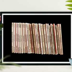 Mond Karten - Mond Merkmale - Geschenk für Astronom - Faltbare Karten - Astronomie Druck - Krater, Maria - Meer der Ruhe Kunst - verschiedene Größen