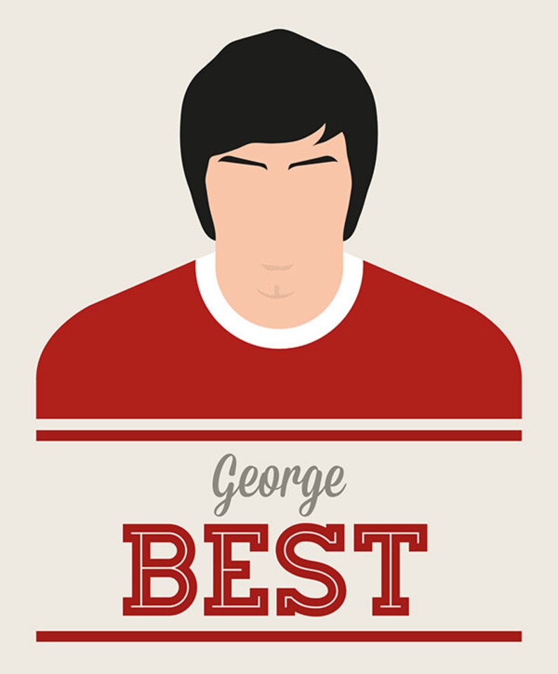 Best Illustration in Manchester United Shirt Poster Etsy UK
