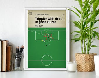 Newcastle Uniteds ligacupfinal 2025 - Dan Burns målposter (olika storlekar)