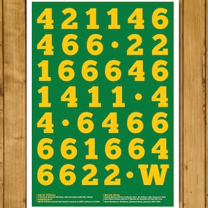 Cricketprint - Wereldrecord ODI Century van AB De Villiers voor Zuid-Afrika v West-Indië 2015 (verschillende maten)