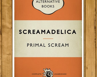 Primal Scream - Screamadelica - Alternative Book Cover Poster (UK and US sizes available)