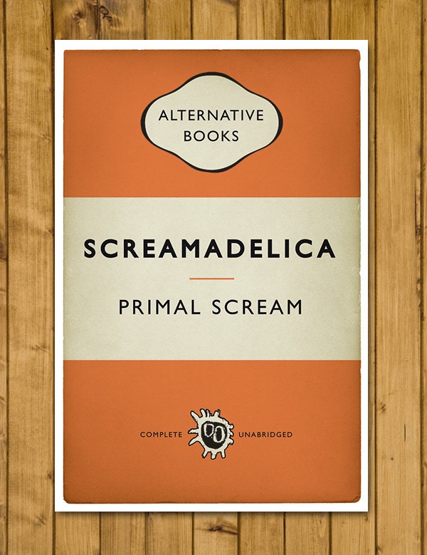 Primal Scream - Screamadelica - Alternative Book Cover Poster (UK