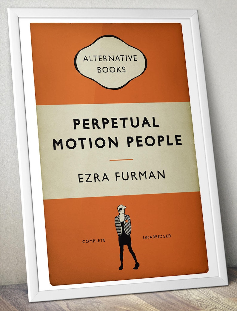 Ezra Furman Perpetual Motion People Book Cover Poster Alternative Book Cover Print Indie Rock Music Gift Various Sizes image 4