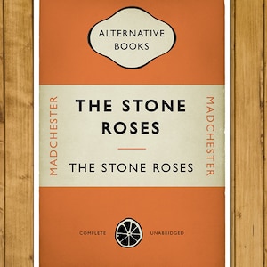 Póster de portada de libro - The Stone Roses - Madchester - Impresión de portada de libro alternativa - Póster musical (varios tamaños)