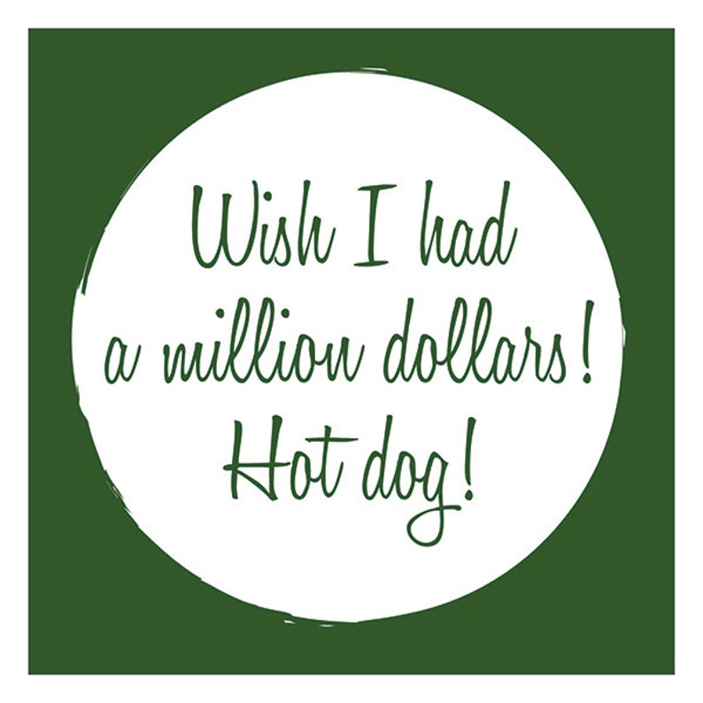 It's A Wonderful Life Christmas Card Hot Dog Quote Holiday