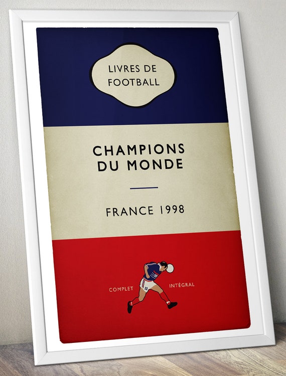 France - Champions Du Monde - World Champions 1998 - Flag Book