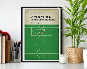 Harry Maguire Winner- Liverpool 1 Manchester United 2 - EPL 2025 - Goal Book Cover Poster