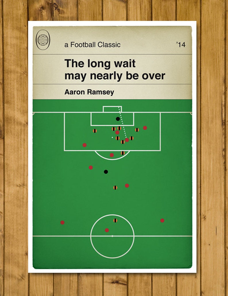 Aaron Ramsey-doelafdruk: Arsenal FA Cup-finale 2014: voetbalposter afbeelding 1