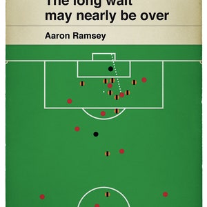 Aaron Ramsey-doelafdruk: Arsenal FA Cup-finale 2014: voetbalposter afbeelding 2