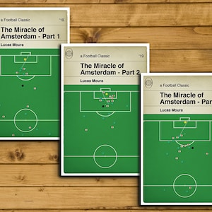 Tottenham goals v Ajax - Lucas Moura Hat-Trick - The Miracle of Amsterdam - Set of 3 Prints - Book Cover Posters (Various Sizes)