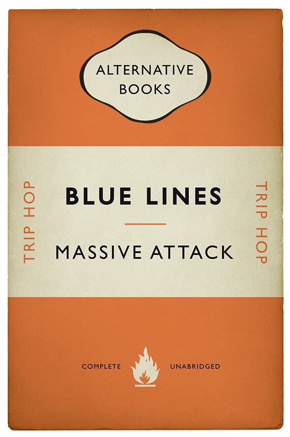 Trip Hop Print - Massive Attack - Blue Lines - Alternative Book