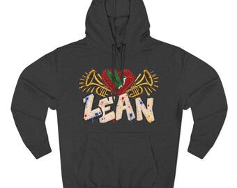 Lean trumpet heart graphic Hoodie | Vintage band, graffiti text